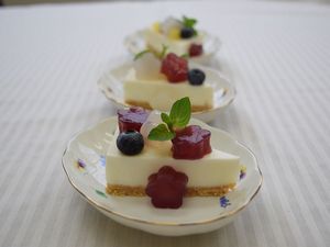 こんにゃくグミのヨーグルトケーキ